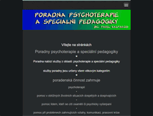 Tablet Screenshot of poradna-psychoterapie.eu